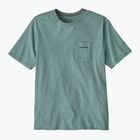 Pánské tričko Patagonia Boardshort Logo Pocket Responsibili blue sage