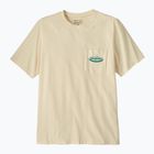 Pánské tričko Patagonia Midweight '95 Oval Logo Pocket Tee undyed natural