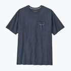 Pánské tričko na lezení Patagonia Boardshort Logo Pocket Responsibili summit blue