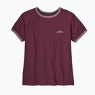 Dámské tričko Patagonia Fitz Roy Foothills Ringer Tee berry fig
