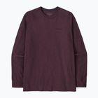 Pánské tričko Longsleeve Patagonia P-6 Logo Responsibili berry fig