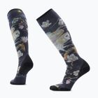 Dámské lyžařské ponožky Smartwool Ski Zero Cushion Nightwatcher Prrint OTC black