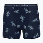 Pánské termo boxerky Icebreaker Merino 150 Anatomica BearTour AOP Boxers midnight navy