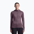 Dámská trekingová mikina Icebreaker Merino 200 Realfleece Descender Half Zip Hoodie grey plum