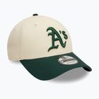 Kšiltovka  New Era Colourblock 9Forty Oakland Athletics light beige