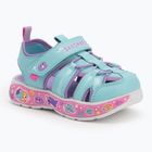 Dětské sandály SKECHERS Play Scene Splash Cute Crew turquoise/lavender