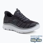 Dámské boty SKECHERS Summits Plus Soft Luster charcoal/silver