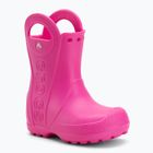 Dětské holínky Crocs Handle It Rain Boot Kids Toddler pink crush
