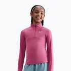 Dětské tréninkové tričko Longsleeve Nike Dri-Fit 1/4 Zip sweet beet/white