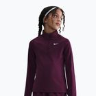 Dětské tréninkové tričko Longsleeve Nike Dri-Fit 1/4 Zip bordeaux/white