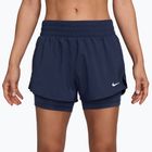 Dámské běžecké šortky Nike One Dri-FIT 2IN1 midnight navy/white