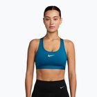 Sportovní podprsenka Nike Swoosh Medium Support green abyss/white