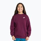 Dětská mikina Nike Sportswear Club Fleece burgundy/white