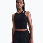 Dámský tréninkový top Nike One Fitted Dri-Fit Cropped Tank black/dark smoke grey