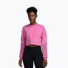 Dámská tréninková mikina Nike Pro Dri-Fit Loose Crew-Neck playful pink/pink foam/white