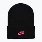 Zimní čepice Nike Peak Futura Beanie black/pinksicle