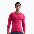 Pánský tréninkové tričko Longsleeve Nike Pro Dri-Fit Tight Fitness rush pink/black