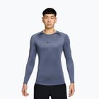 Pánské tréninkové tričko Longsleeve Nike Pro Dri-Fit Tight Fitness diffused blue/black