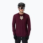 Pánské cyklistické tričko Longsleeve Fox Racing Ranger Fox Head LS dark maroon