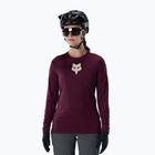 Dámské cyklistické tričko Longsleeve Fox Racing Ranger Fox Head LS dark maroon