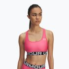 Tréninková podprsenka Under Armour HG Authentics Mid Branded super pink/white