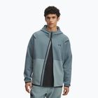 Pánská mikina Under Armour Unstoppable Fleece Full Zip HD jasper blue/serpentine/black