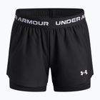Dětské treninkové šortky Under Armour UA Tech Play Up 2IN1 Shorts black/black/white