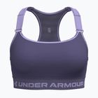 Sportovní podprsenka Under Armour HeatGear High purple luxe/purple crest