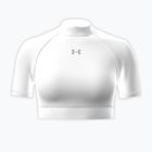 Dámské tréninkové tričko Under Armour HeatGear Crop Mock white/halo gray