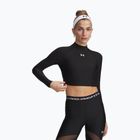 Dámské tréninkové tričko Longsleeve Under Armour HeatGear Crop Mock Ultimate Black/White