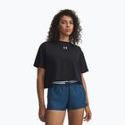 Dámské tréninkové tričko Under Armour Rival Boxy Tee Solid black/white