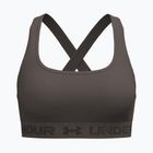 Sportovní podprsenka Under Armour Crossback Mid peppercorn/kona brown