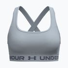 Sportovní podprsenka Under Armour Crossback Mid blue fog/downpour gray