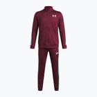 Dětská tepláková souprava Under Armour Knit Track Suit vintage maroon/fresco blue/white