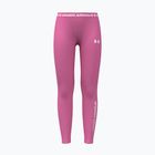 Dětské legíny Under Armour HeatGear Branded Leggings pink frenzy/white