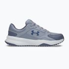 Pánské tréningové boty Under Armour Edge Leather gravel/blue fog/blackout navy
