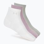 Dámské ponožky Under Armour Vanish 3 Pack mauve pink/titanium/purple echo