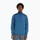 Pánské běžecké tričko Longsleeve New Balance Athletics Heat Grid 1/2 Zip dark shoreline