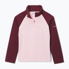 Dětská fleecová mikina Columbia Glacial Fleece satin pink/rich wine