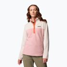 Dámská mikina Columbia Benton Springs 1/2 Snap eraser pink/dark stone/tuscan
