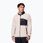 Pánská fleecová mikina Columbia Fast Trek Overlay Full Zip dark stone/black