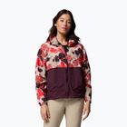 Dámská větrovka Columbia Spire Valley Printed Windbreaker washed red ikatbloom print/moonvista