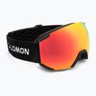 Dětské lyžařské brýle Salomon Radium black/mi mid red