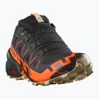 Pánské běžecké boty Salomon Speedcross 6 GTX černé/šokující oranžové/bílé pepřové