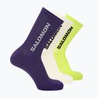 Ponožky Salomon Everyday Crew 3 pairs vanilla ice/acid lime/deep blue