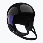 Dětská lyžařská helma Salomon Equipe Fis + Chinguard Jr black/flames