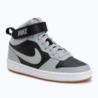 Dětské tenisky Nike Court Borough Mid 2 black/white/gum med brown/light smoke grey