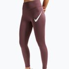 Dámské běžecké legíny Nike Tempo Swoosh Run High-Waisted 7/8 tattoo/white