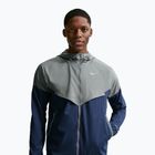 Pánská běžecká bunda Nike Impossibly Light Windrunner smoke grey/smoke grey/midnight navy