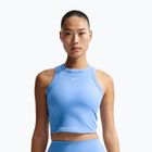Dámské tričko Nike One Fitted Dri-Fit Cropped Tank thunder university blue/white